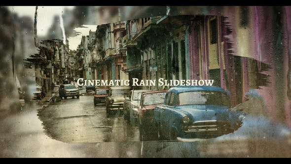 Videohive Cinematic Rain Slideshow