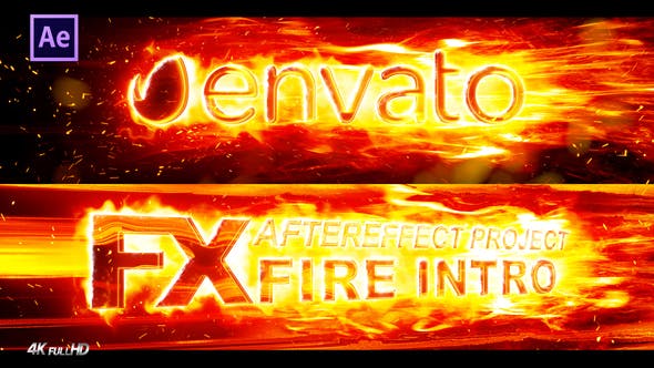 Videohive FX Fire Intro Logo