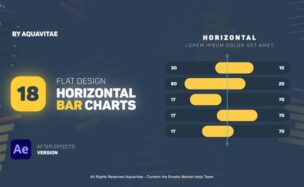 Videohive Flat Design Horizontal Bar Charts