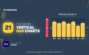 Videohive Flat Design Vertical Bar Charts