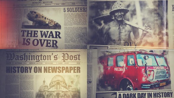 Videohive History On Newspaper