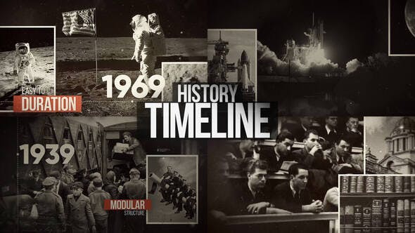 Videohive History Timeline Slideshow
