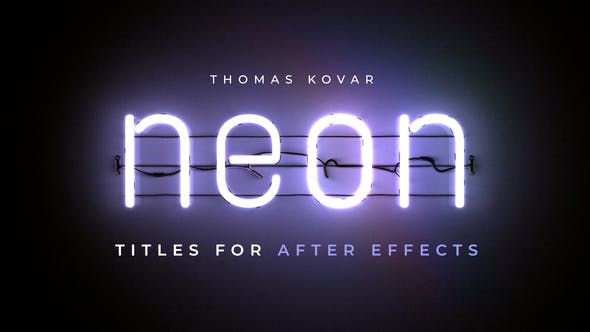 Videohive Neon Titles for After Effects