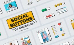Videohive Social Media Buttons Pack