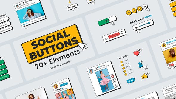 Videohive Social Media Buttons Pack