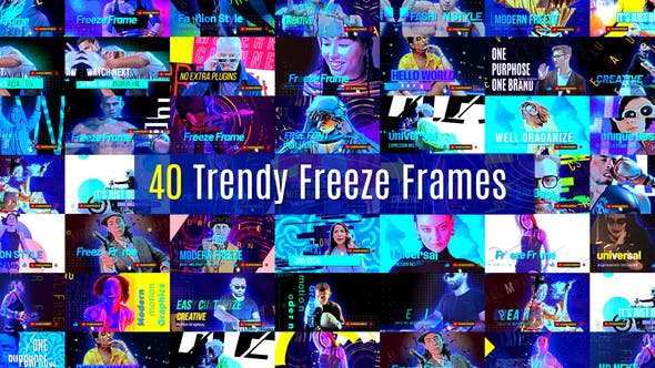 Videohive Trendy Freeze Frame