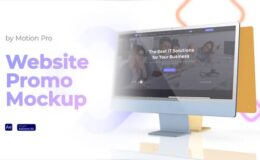 Videohive Website Promo Mockup – 3D Display
