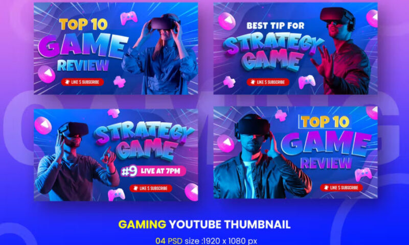 Gaming Youtube Thumbnail Template