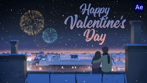 Happy Valentine’s Day Card Animation [After Effects] – Free Videohive