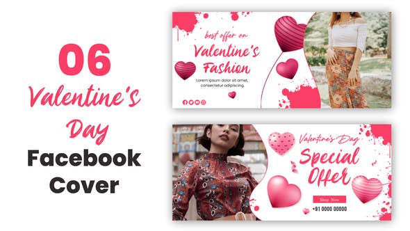 Valentine Day Facebook Cover – Videohive