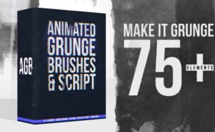 Videohive Animated Grunge Brushes Collection + Script