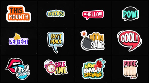 Videohive Animated Stickers