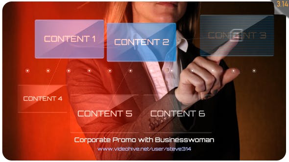 Videohive Corporate Promo with Businesswoman
