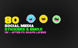 Videohive Emoji And Social Media Stickers 4K Pack