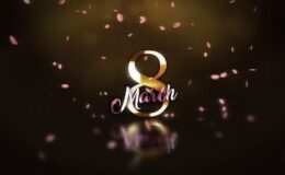 Videohive Golden 8 March Wishes