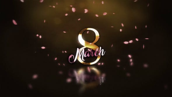 Videohive Golden 8 March Wishes