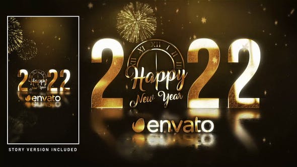 Videohive Golden New Year Wishes
