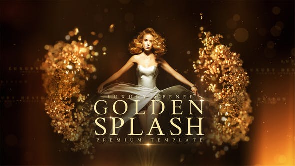 Videohive Golden Splash