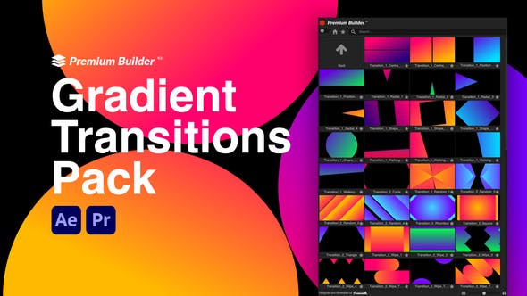 Videohive Gradient Transitions Pack