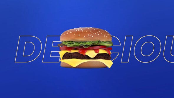 Videohive Tasty Burger 3D Intro