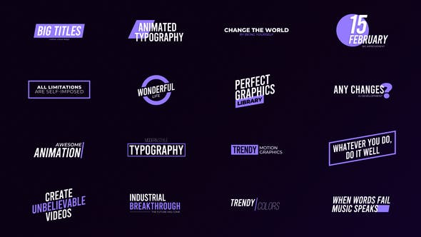 Videohive Titles