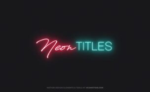 Videohive Titles – Neon