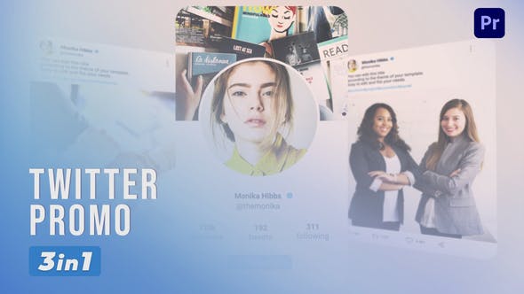 Videohive Twitter Promo 3 in 1