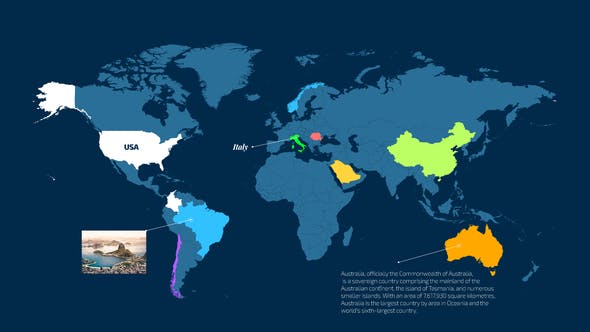 Videohive World Map Info