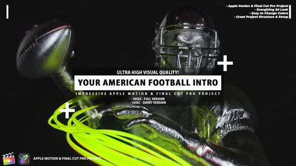 Videohive Your American Football Intro Football Promo Apple Motion Template