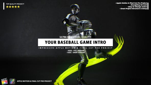 Videohive Your Baseball Intro Baseball Promo Video Apple Motion