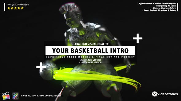 Your Basketball Intro Basketball Opener Apple Motion Template