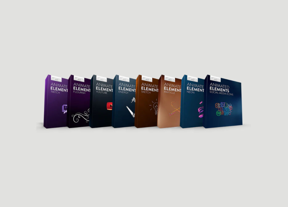 Bounce Color - Animated Elements Bundle 6K & 4K cover preview