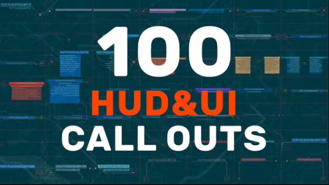 Videohive 100 HUD UI Call Outs