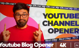 Videohive Colorful Youtube Blog Opener