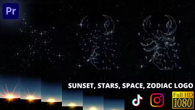 Videohive Dream Constellation – Space Logo Reveal | Premiere Pro