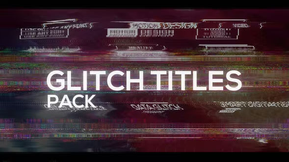 Videohive Glitch X Titles Pack