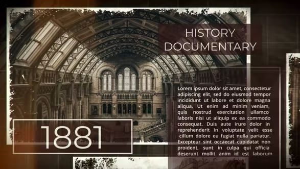 Videohive History Documentary Slideshow