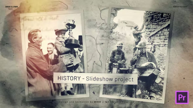Videohive History Slideshow 4K