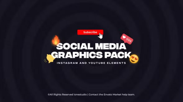 Videohive Instagram & Youtube Elements | Social Media Pack