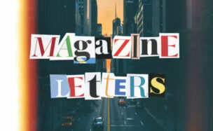 Videohive Magazine Cutout Letters