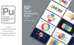 Videohive Puzzle Infographic Slides