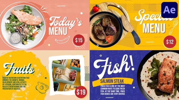 Videohive Restaurant Food Menu | After Effects