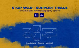 Videohive Stop War - Support Peace