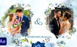 Videohive WaterColor and Floral Wedding Slideshow
