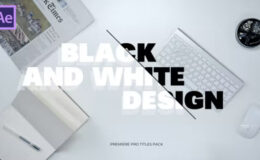 Videohive black and white titles pack