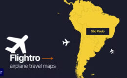 Videohive Flightro - Airplane Travel Maps | For Premiere Pro