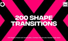 Videohive 200+ Shape Transitions