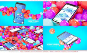 Videohive App Promo With Color Balls