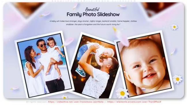 Videohive Beautiful Family Photo Slideshow