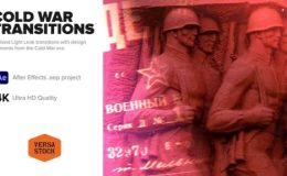 Videohive Cold War Era Light Leaks Transitions
